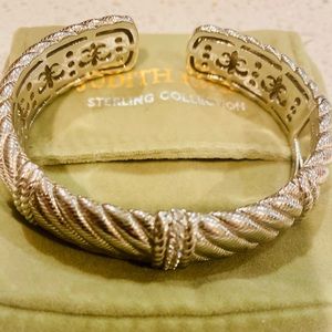 Judith Ripka Sterling Silver Cuff Bracelet with Diamonique